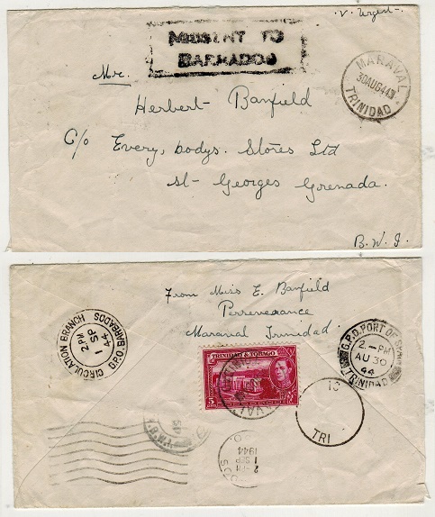 BARBADOS - 1944 inward 