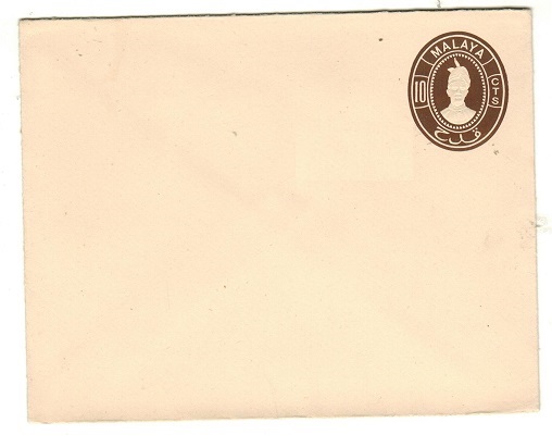 MALAYA - 1949 10c chocolate brown on cream PSE unused. H&G 2.
