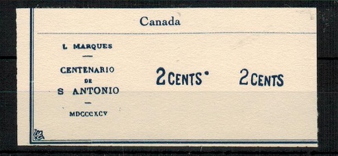 CANADA - 1899 Two FOURNIER 
