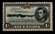 ASCENSION - 1944 1/- (SG 44) mint with RE-ENTRY TO RIGHT FRAME.