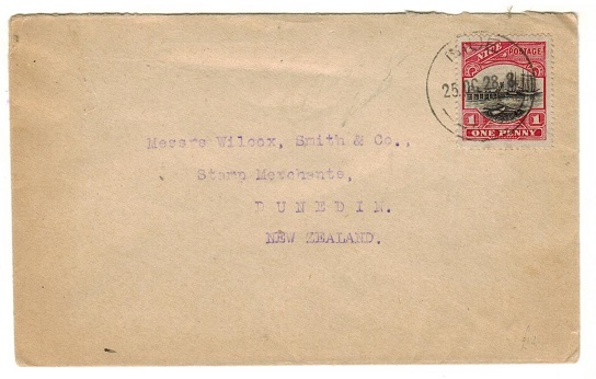 NIUE - 1928 1d rate commercial cover to New Zealand.