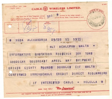 MALTA - 1947 use of 
