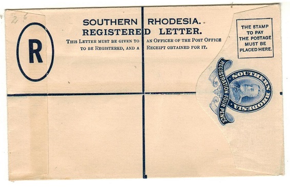 SOUTHERN RHODESIA - 1931 4d ultramarine RPSE unused.  H&G 2