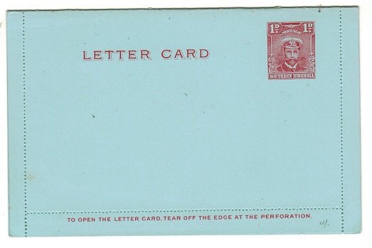 SOUTHERN RHODESIA - 1924 1d red 