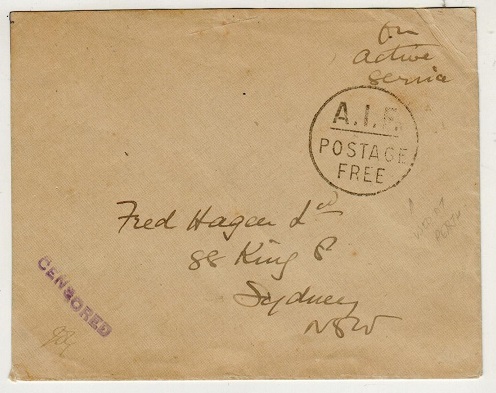 AUSTRALIA - 1916 stampless 