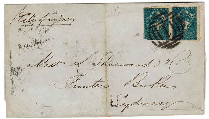 VICTORIA - 1856 6d rate 