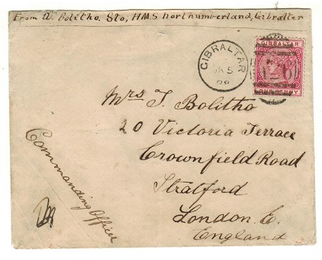 GIBRALTAR - 1888 1d rate 