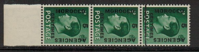 MOROCCO AGENCIES - 1936 5c on 1/2d green 