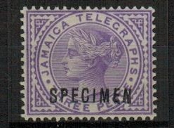 JAMAICA - 1880 (circa) 3d violet 