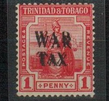 TRINIDAD AND TOBAGO - 1918 1d scarlet 