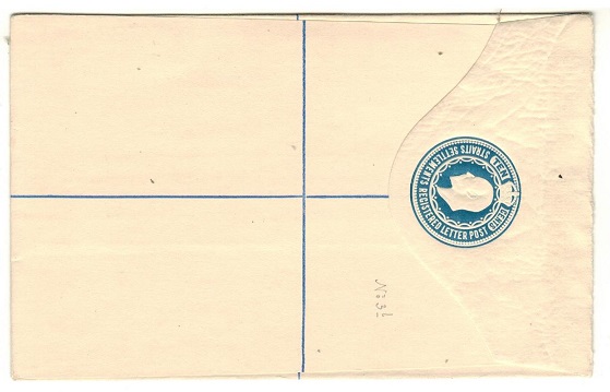 MALAYA - 1912 10c blue RPSE unused.  H&G 4b.