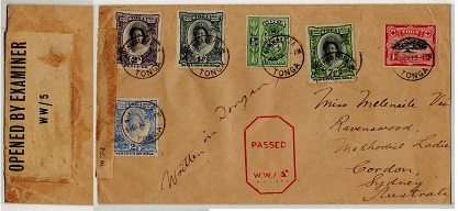 TONGA - 1942 multi franked