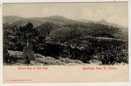 ST.HELENA - 1905 (circa) picture postcard unused depicting 