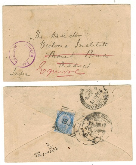 BUSHIRE - 1917 2a6p rate 