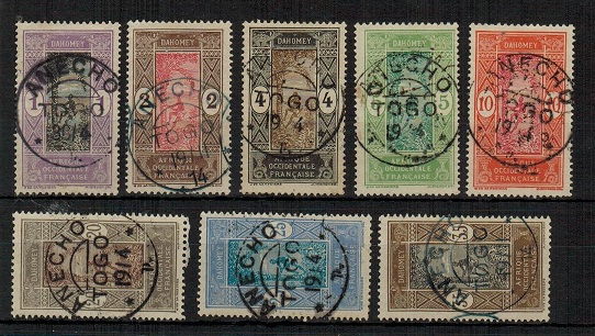 TOGO - 1913 1c to 10c and 20c,25c + 35c 