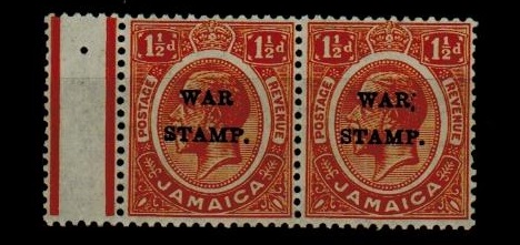 JAMAICA - 1916 1 1/2d orange 