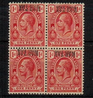 TURKS AND CAICOS IS - 1917 1d red 