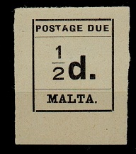 MALTA - 1925 1/2d black 