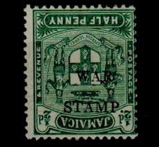 JAMAICA - 1917 1/2d 