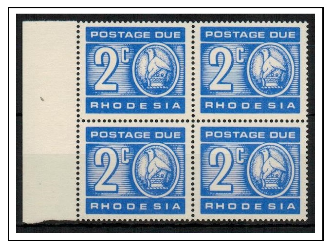 RHODESIA - 1970 2c ultramarine 
