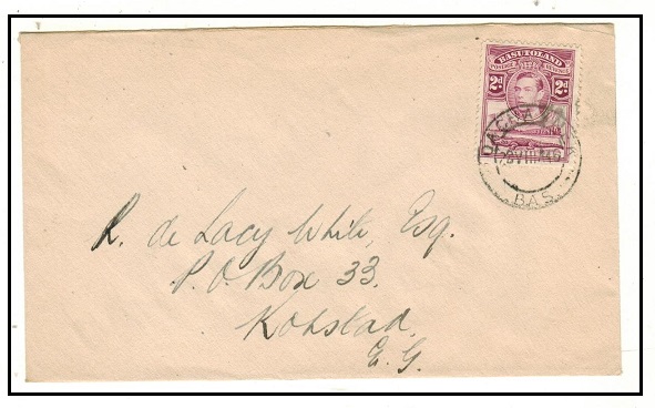 BASUTOLAND - 1946 2d rate local cover used at QACHASNEK.