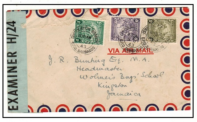 BARBADOS - 1943 1/7d rate 