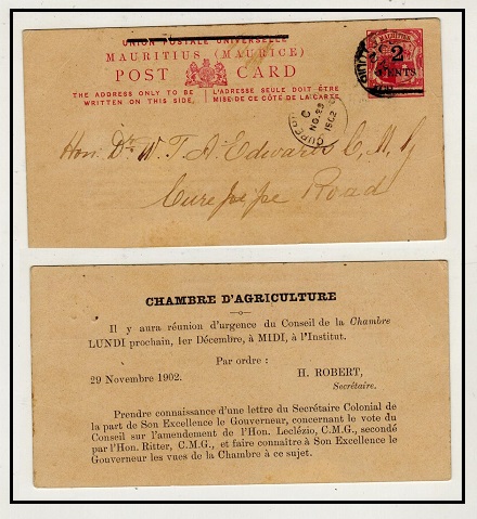 Mauritius Qv 1896-98 Pirottini Per Stampato Matter H & G 1 & 2 Mint VG Cnd 