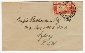 NEW HEBRIDES - 1941 PAQUEBOT cover to Australia.