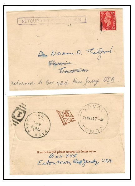 TONGA - 1954 inward 