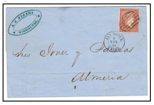GIBRALTAR - 1858 4c 