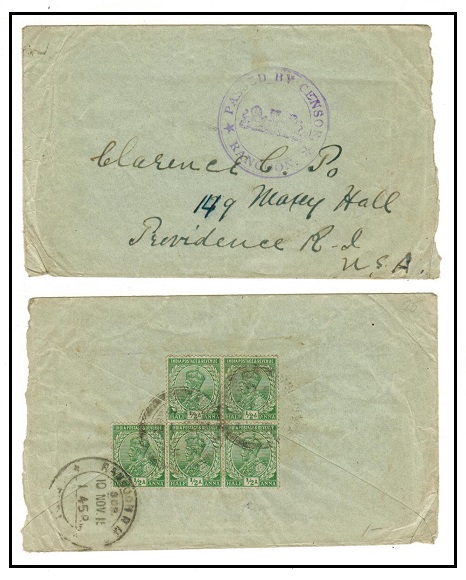 BURMA - 1915 2 1/2a rate 