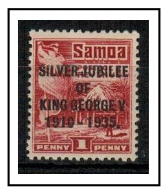 SAMOA - 1935 1d lake 