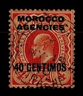 MOROCCO AGENCIES - 1907 40c on 4d (SG 118) cancelled BPO.LARACHE.