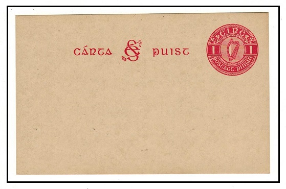 IRELAND - 1925 1d carmine PSC unused.  H&G 2.