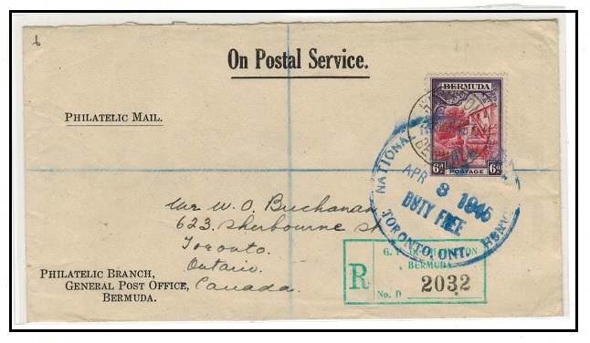 BERMUDA - 1945 use of 