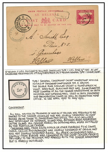 ST.HELENA - 1896 1d red 