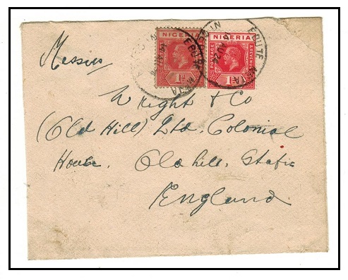 NIGERIA - 1924 2d rate cover to UK used at EBUTE META.