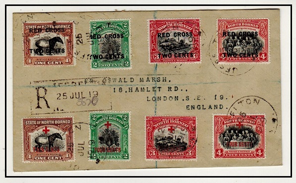NORTH BORNEO - 1919 registered