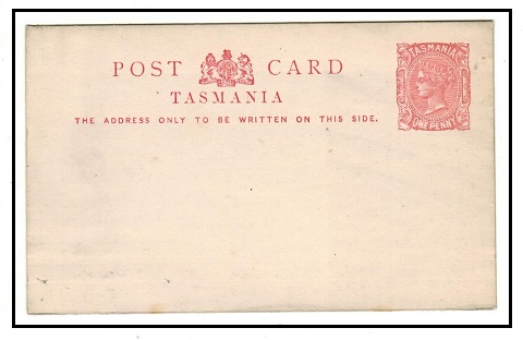 TASMANIA - 1883 1d carmine rose PSC unused.  H&G 2.