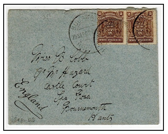 RHODESIA - 1902 4d rate 