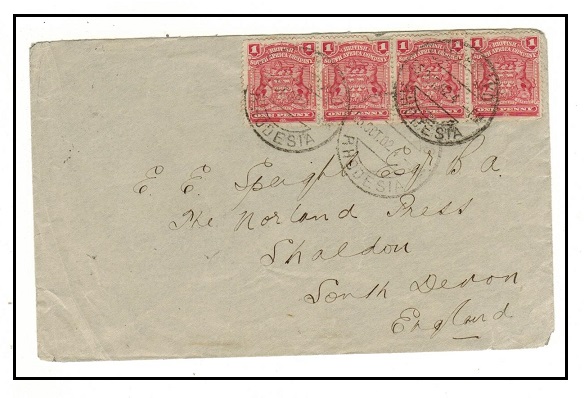 RHODESIA - 1902 4d rate 