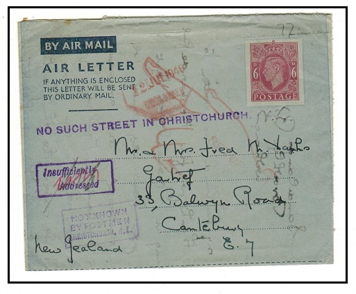 NEW ZEALAND - 1946 inward 