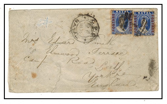 NATAL - 1879 6d rate 