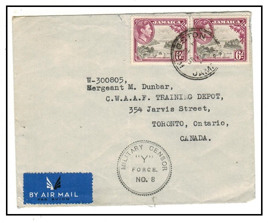 JAMAICA - 1942 1/- rate  