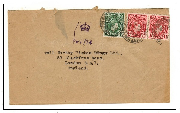 NIGERIA - 1943 2 1/2d rate 