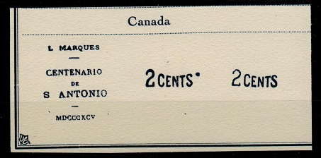 CANADA - 1910 (circa) FOURNIER forgery of the 2 cents overprint.