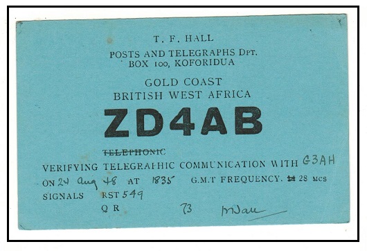 GOLD COAST - 1948 use of 