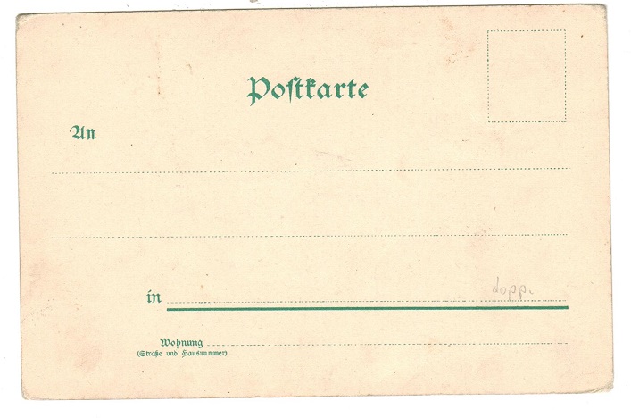 TRANSVAAL - 1900 (circa) German BOER WAR character postcard unused.