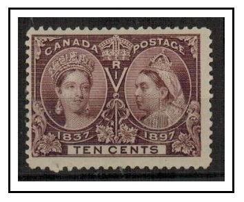 CANADA - 1897 10c purple fine mint.  SG 131.