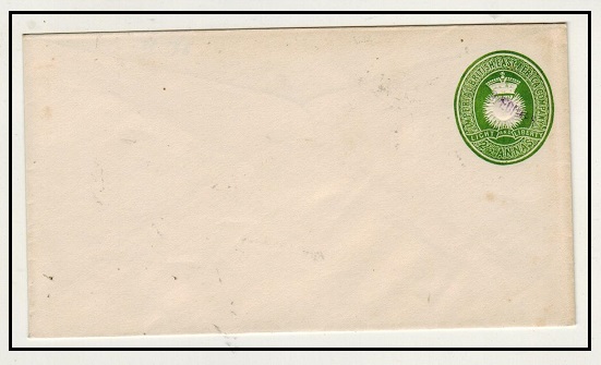 BRITISH EAST AFRICA - 1893 2 1/2a green PSE unused hand stamped SPECIMEN in violet.  H&G 1.